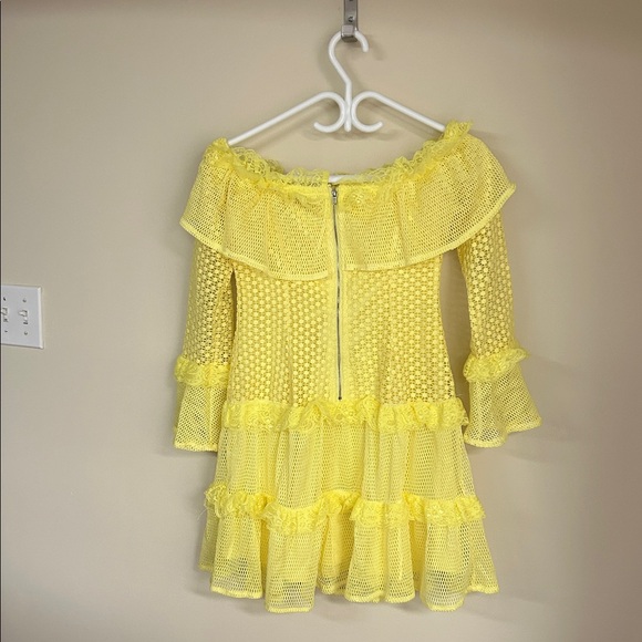 Simplee Apparel Sunny Yellow Ruffle Mini Dress - Picture 2 of 2